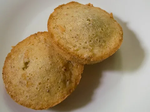 Two almond financier cakes