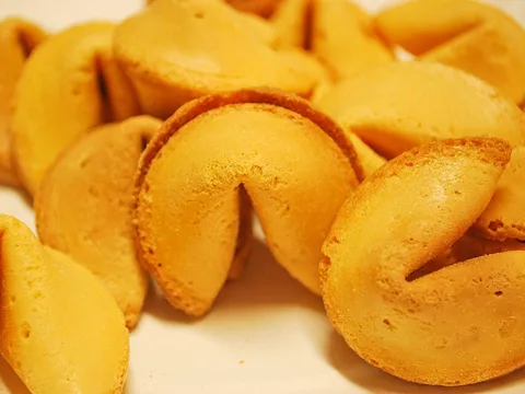 Plain fortune cookies