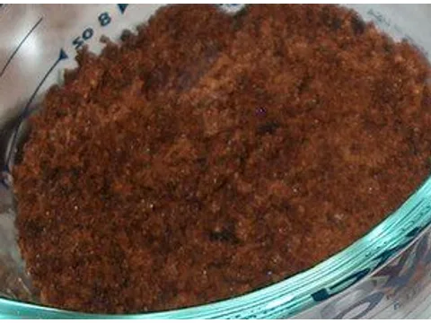 Closeup of muscovado unrefined cane sugar