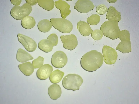 Pale mastiha resin tears used for chewing gum