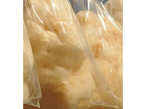 Bagged maple-flavored spun-sugar cotton candy