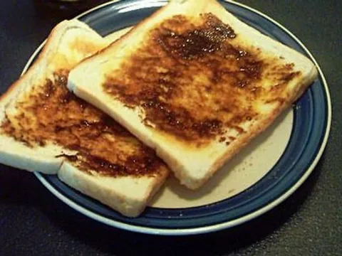 Vegemite spread on toast