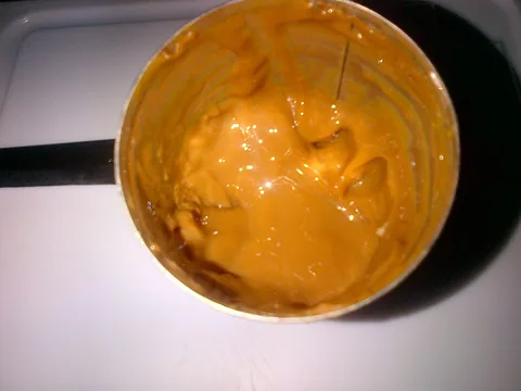 Caramel-coloured dulce de leche