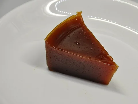 A slice of firm guava paste