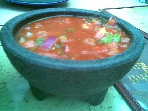 A bowl of tomato salsa