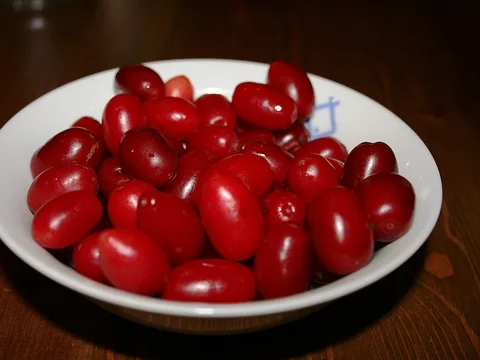 Fresh Cornelian cherry / kizil ingredient reference