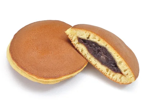 Dorayaki pancake sandwiches with red-bean filling