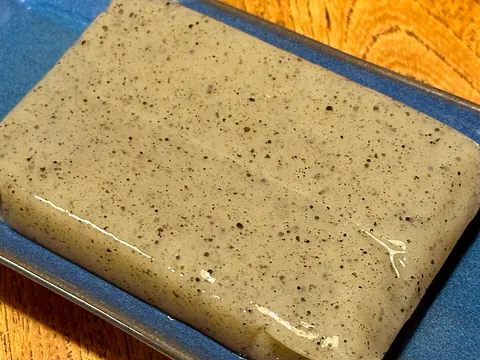 Konjac on a plate