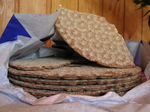Knäckebröd crispbread pieces