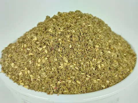 Dry green zaatar spice blend